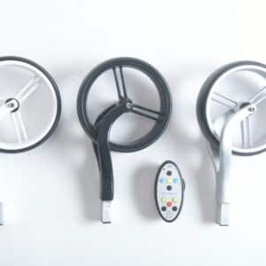 Fernbedienungsset go-Serie aus Carbon in Rahmenfarbe